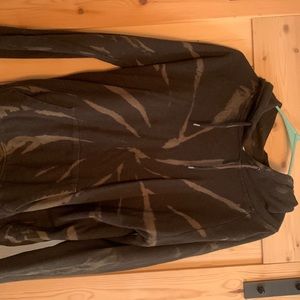 Tie dye black/grey hoodie